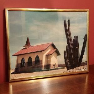 Frame & Photo: Alto Vista Chapel, Aruba